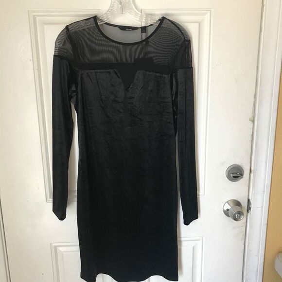 🆕Vero Moda little black dress mesh arms - Picture 1 of 8